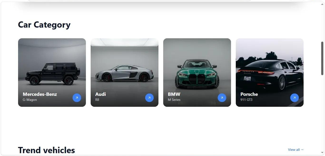 DriveRent car category page